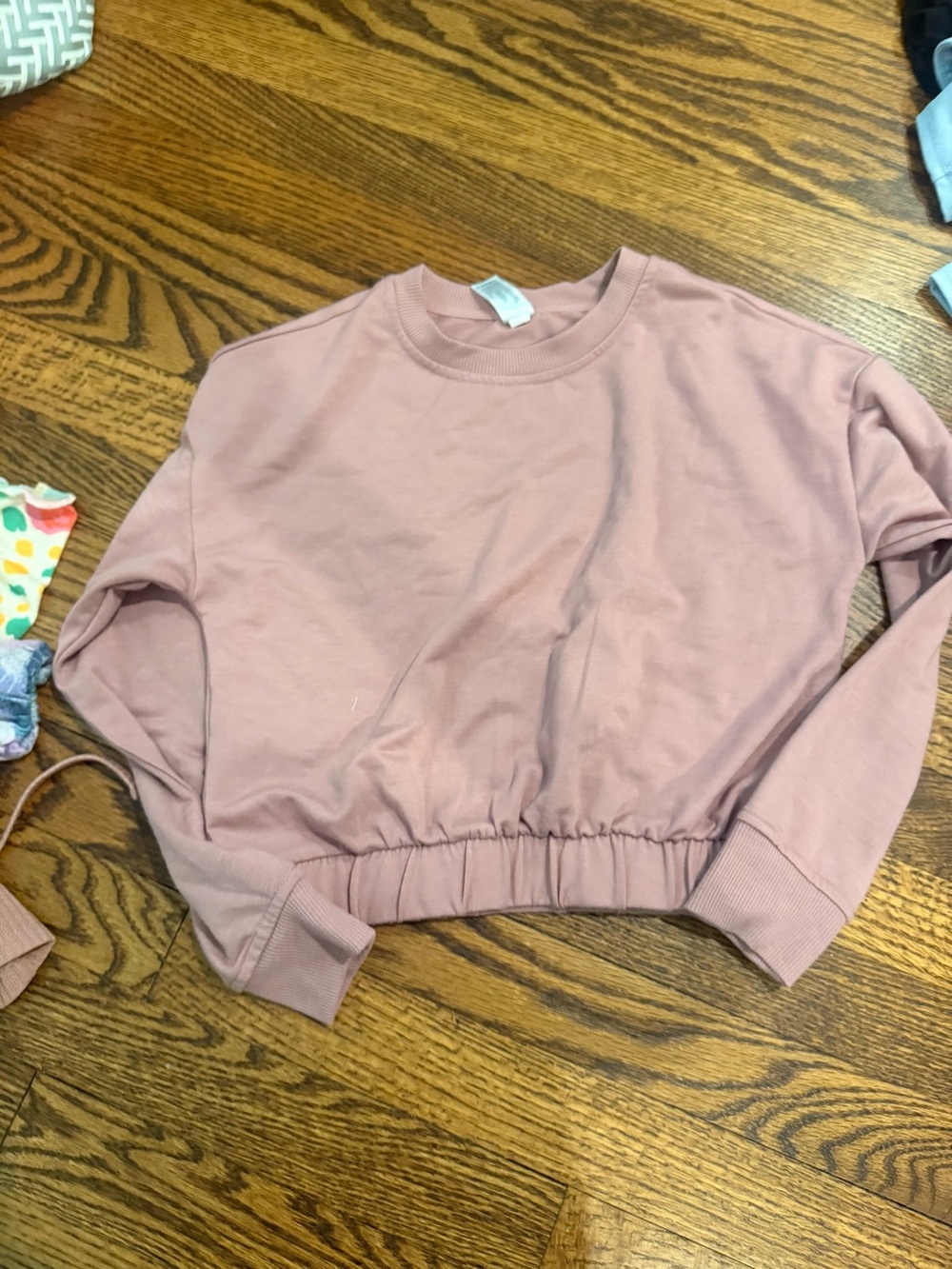 90 Degree By Reflex Dusty Rose Cropped Sweatshirt for Kids